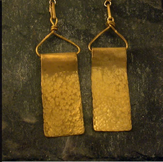 hand-hammered brass