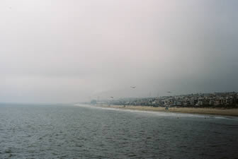 foggy manhattan beach