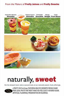 Fruity Mix poster: Naturally, Sweet